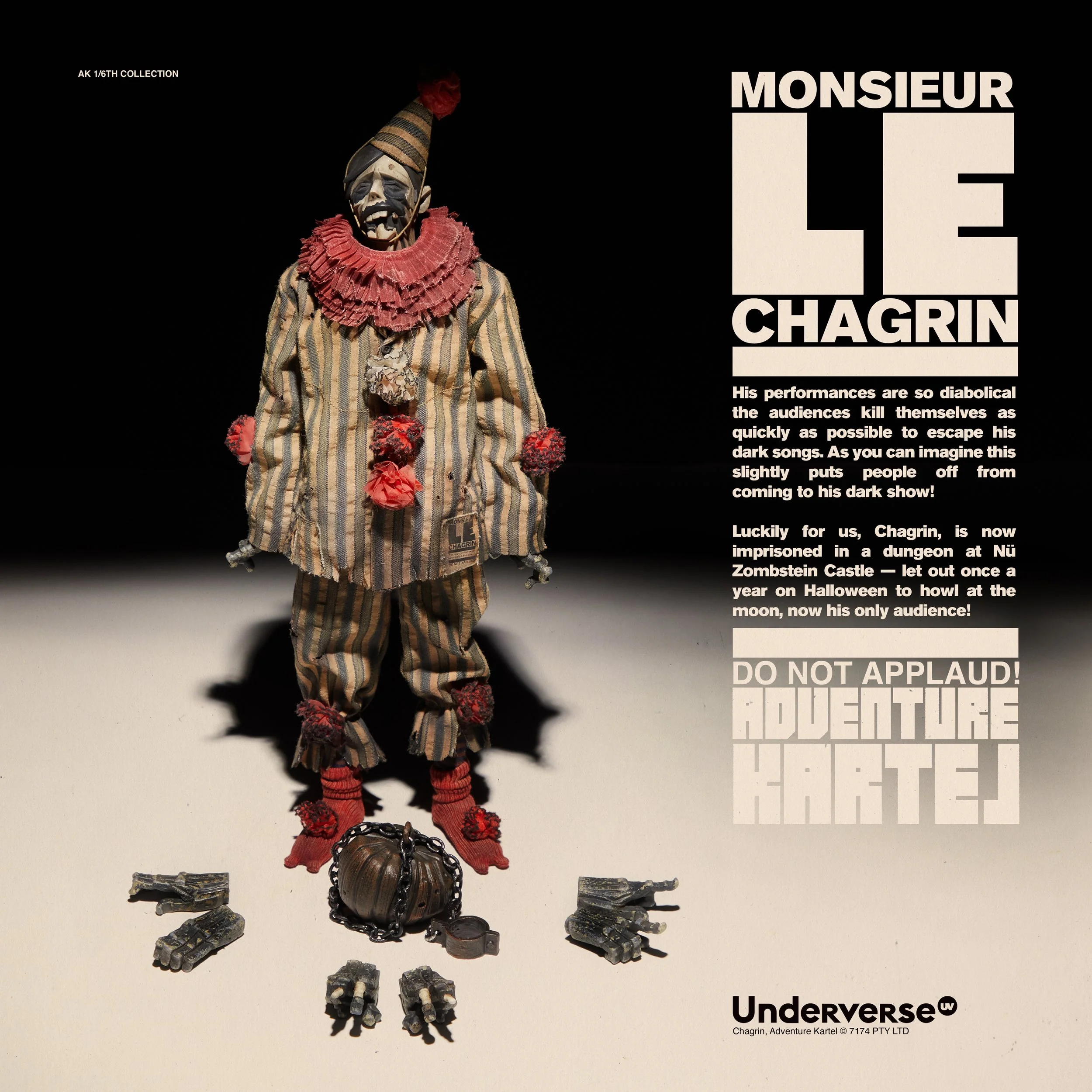 Ashley Wood Underverse Adventure Kartel Monsieur Le Chagrin 1/6 Scale Collectible Figure - Image 3