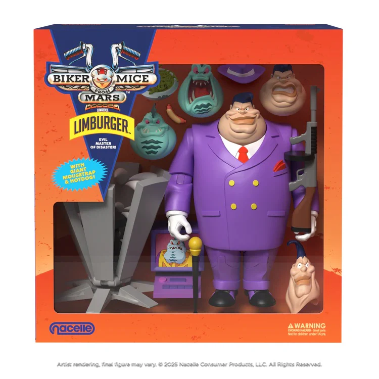 Biker Mice From Mars 7" Figure Wave 2 Limburger