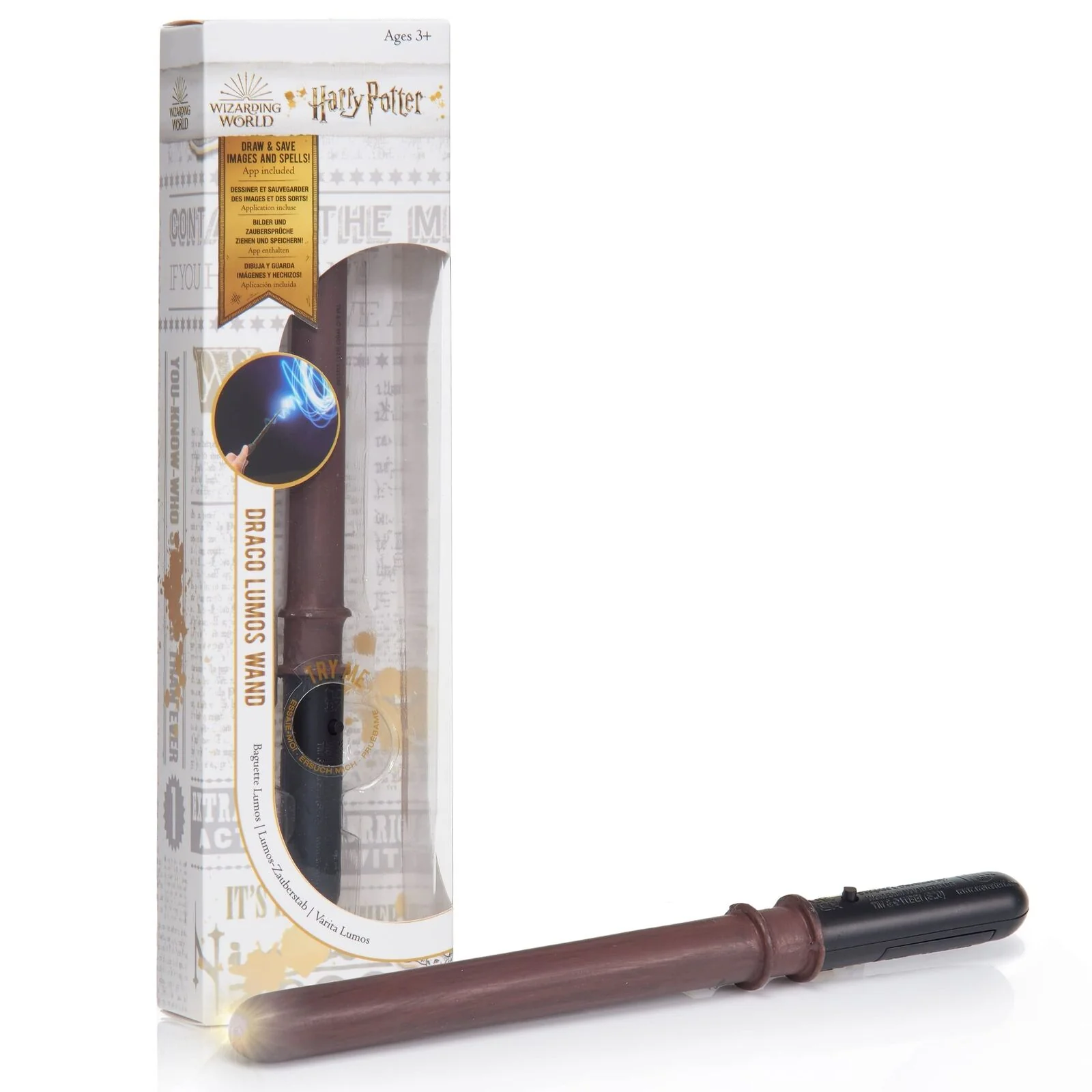 Harry Potter Lumos 7" Light Up Wand - Draco Malfoy