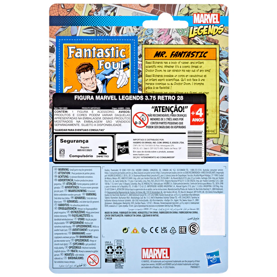 Marvel Legends Retro 3.75" Mr Fantastic - Image 3