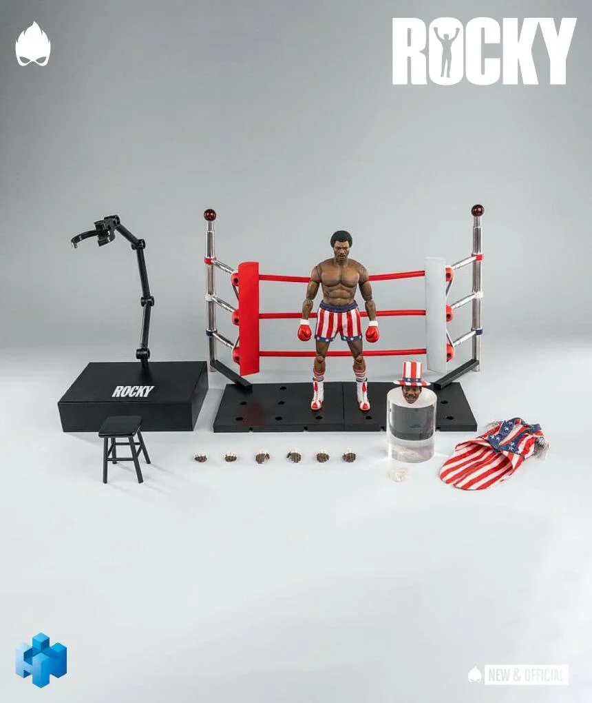 PRE-ORDER HIYA Toys Exquistie Super Series Rocky Apollo Creed 1/12 Scale Action Figure - Image 4