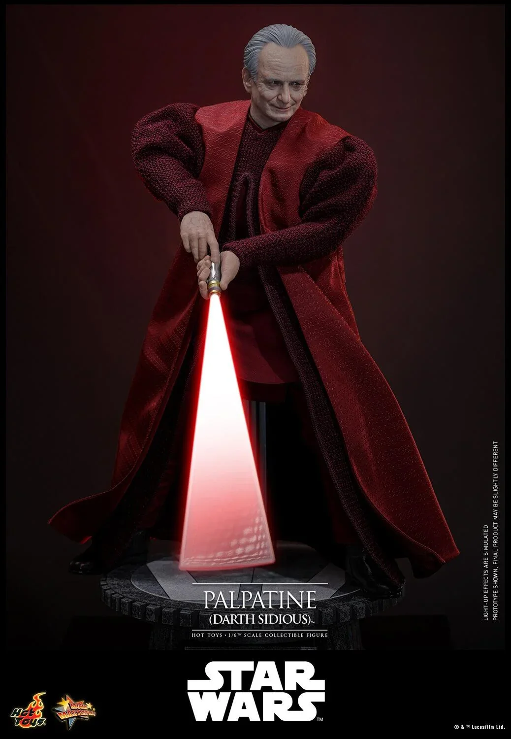 PRE-ORDER Hot Toys Star Wars Palpatine (Darth Sidious)  1/6 Scale Collectible Figure - Image 3