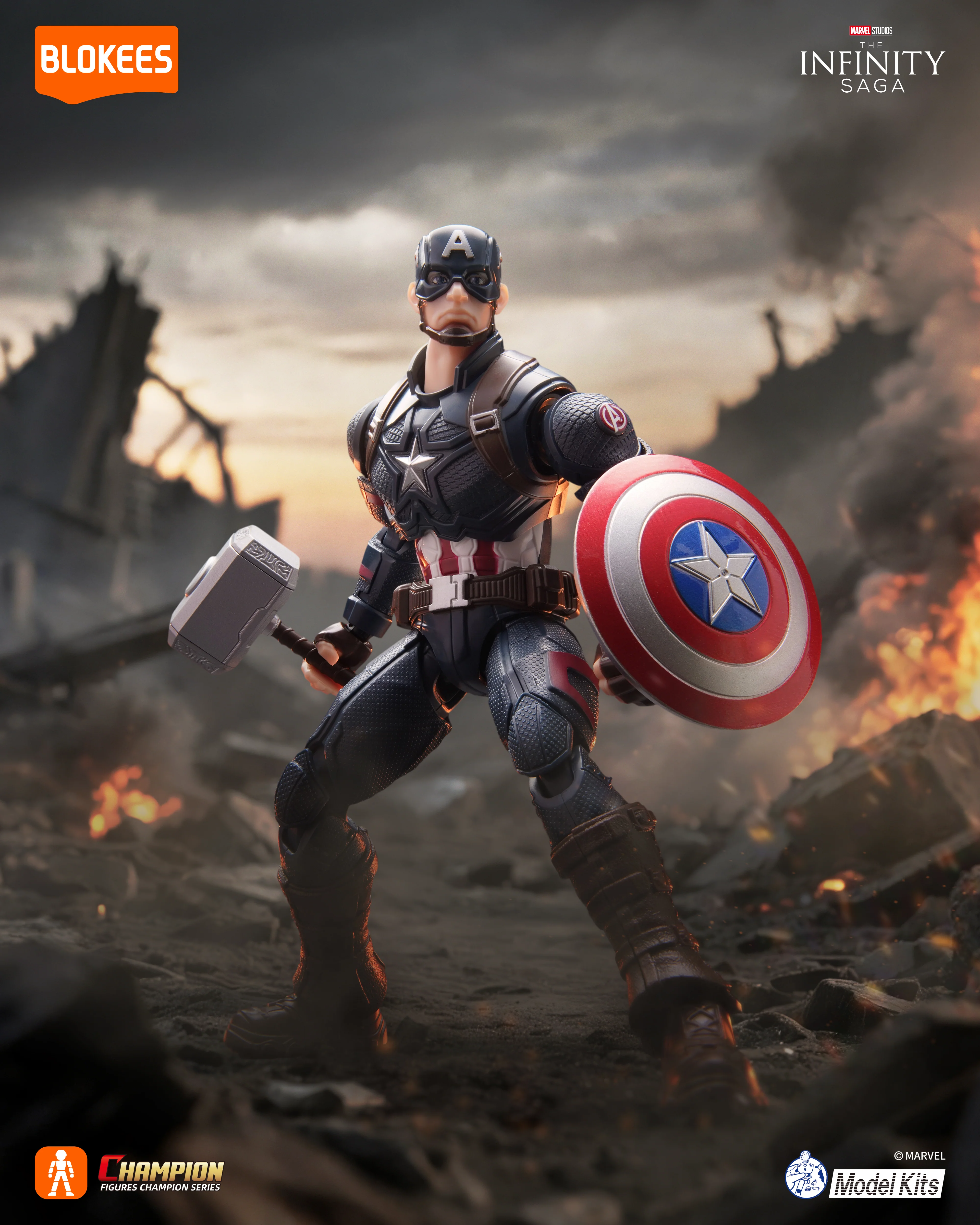 PRE-ORDER Marvel Infinity Saga Captain America Champion Class CC03 Model Kit - Image 16