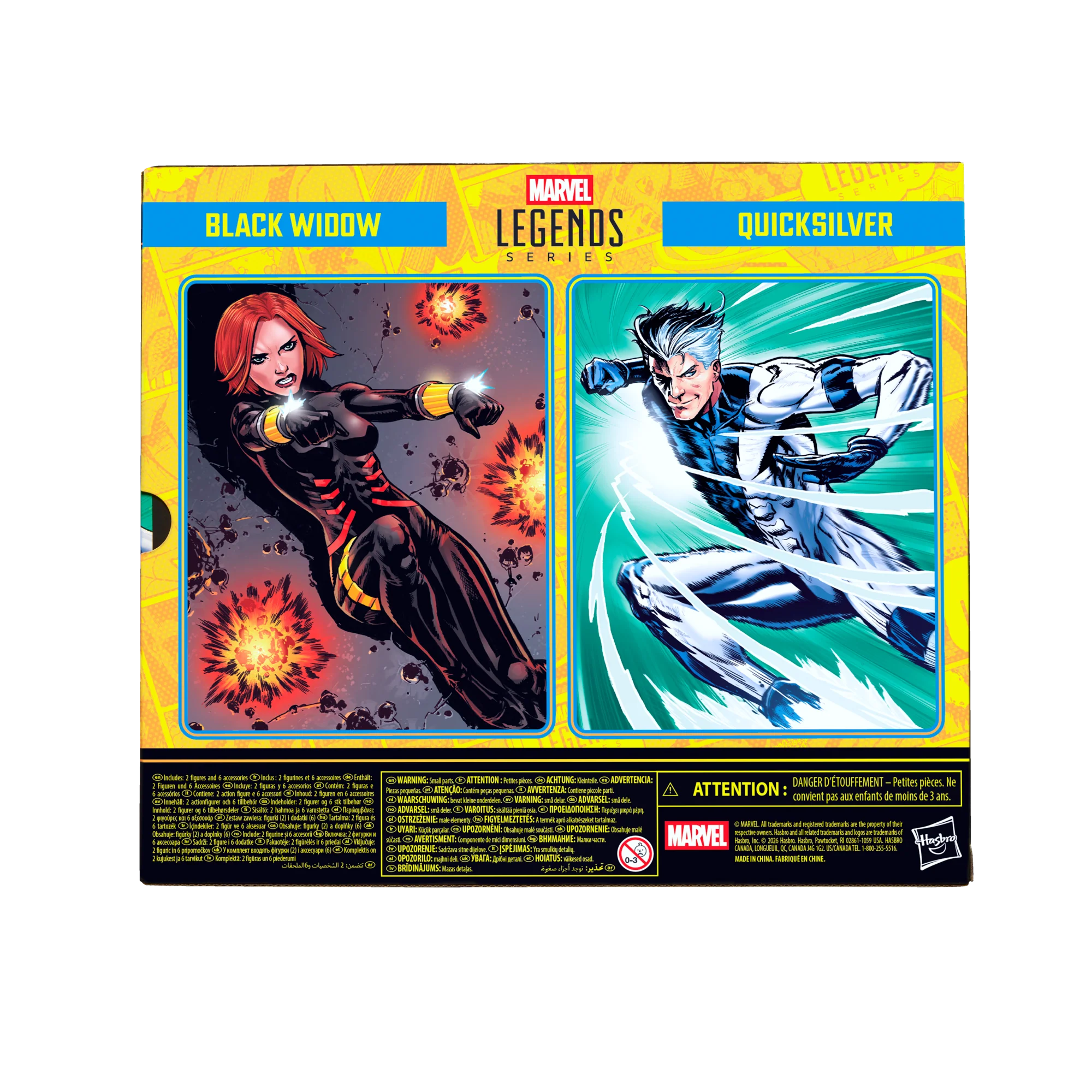 PRE-ORDER Marvel Legends (Avengers) Black Widow & Quicksilver - Image 3