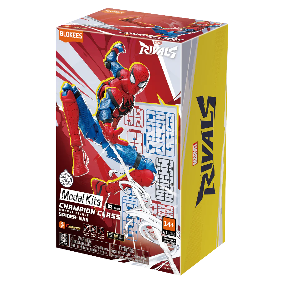 PRE-ORDER Marvel Rivals Spider-Man Champion Class CC06 Blokees Model Kit