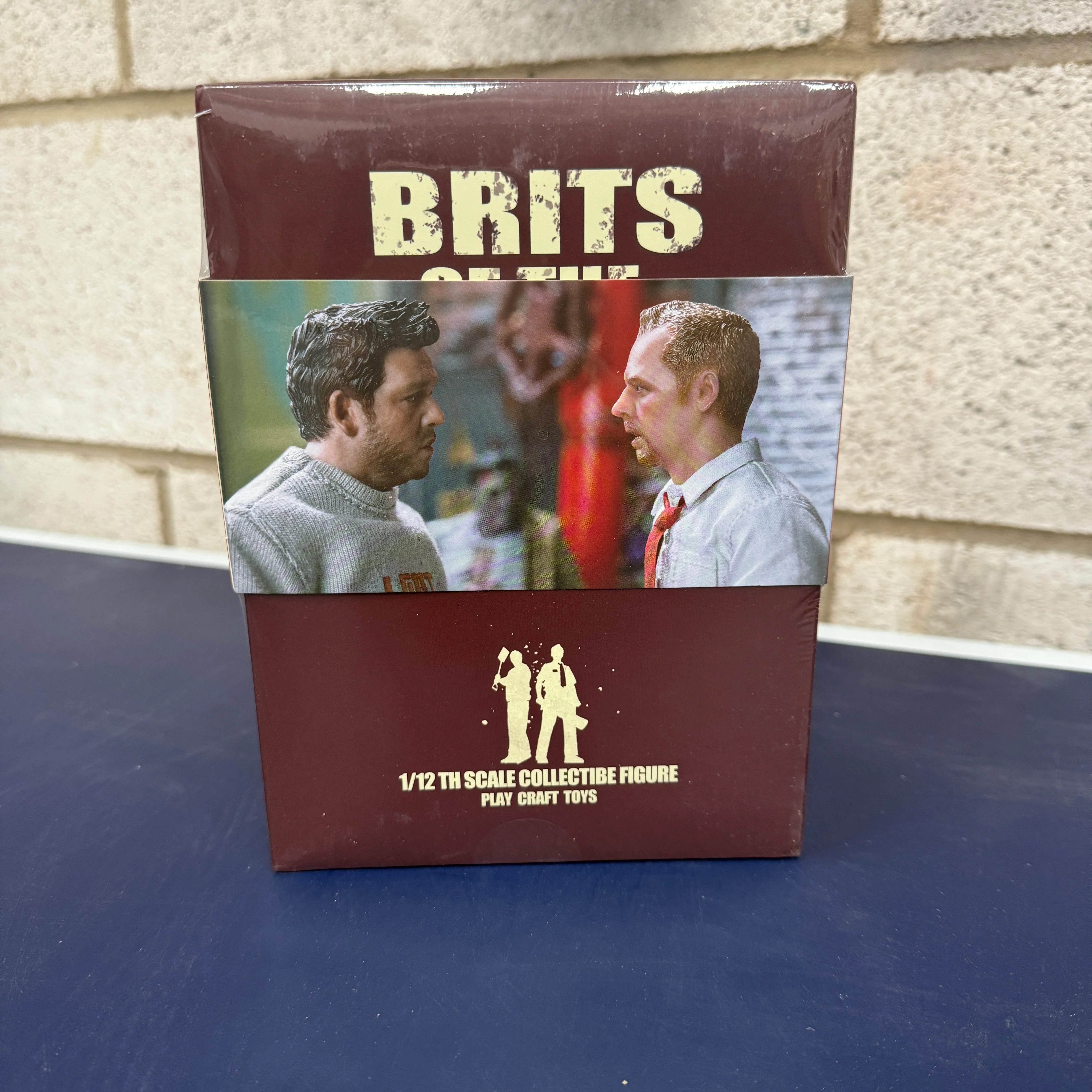 Play Craft Toys Brits of the Dead Shaun and Ed 2-Pack 1/12 Scale Collectible Figure Set - Image 3
