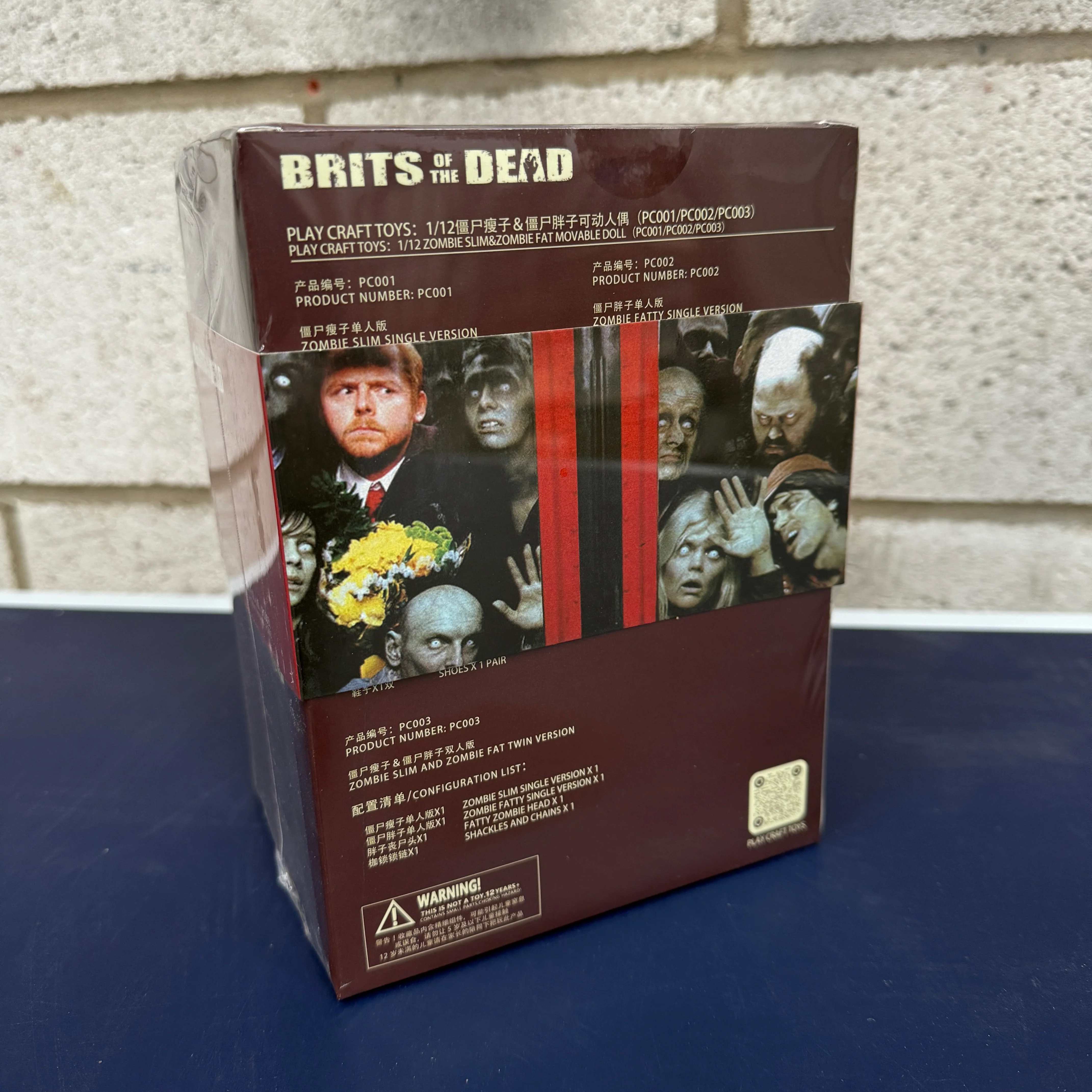 Play Craft Toys Brits of the Dead Shaun and Ed 2-Pack 1/12 Scale Collectible Figure Set - Image 4