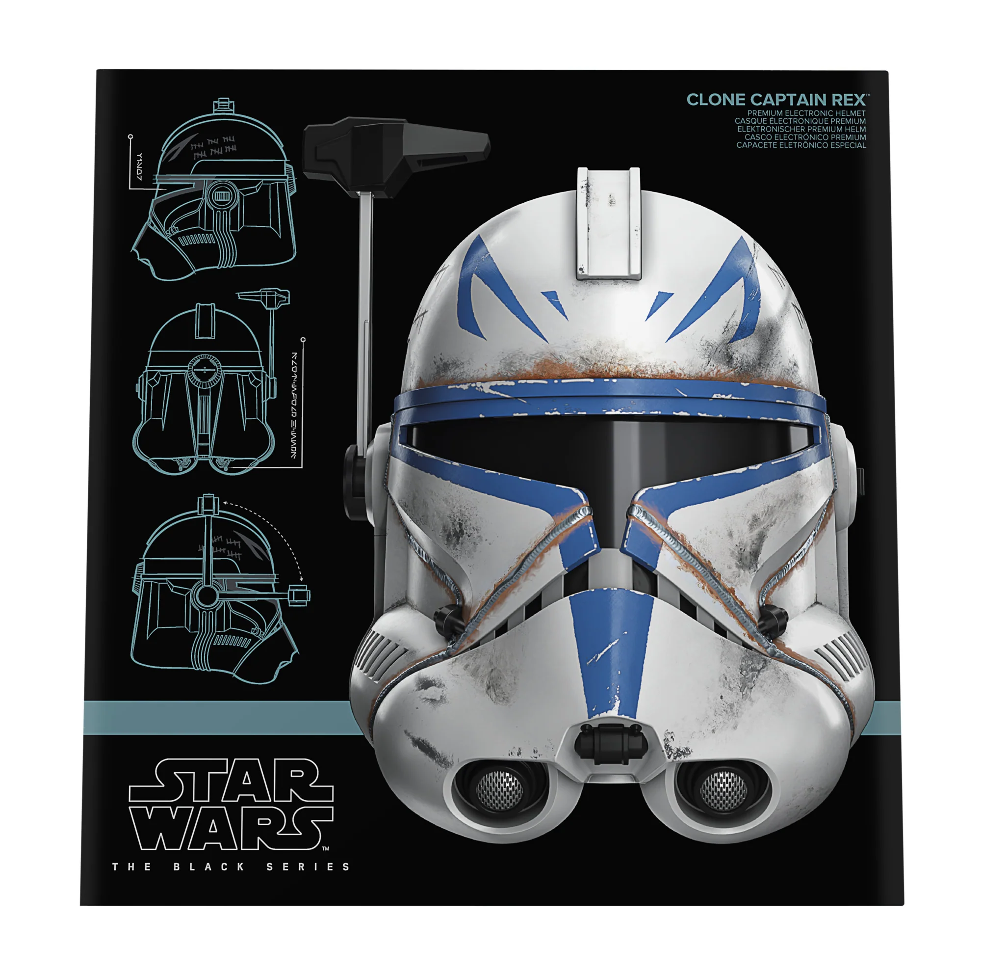 Star Wars Black Series Clone Captain Rex Electronic Helmet - Image 8