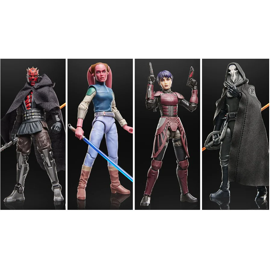 PRE-ORDER Star Wars Black Series (Maul Shadow Lord) Set of 4