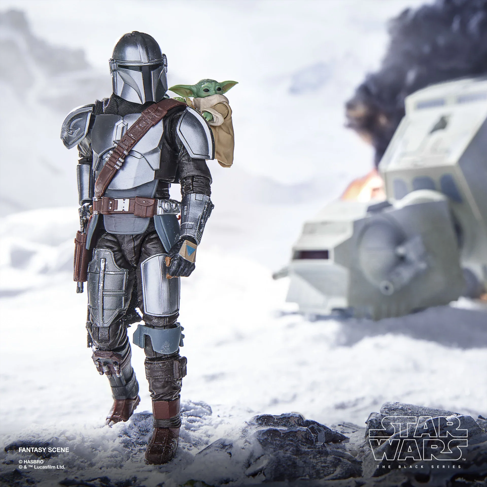 PRE-ORDER Star Wars Black Series (The Mandalorian & Grogu) Deluxe Mandalorian & Grogu - Image 4