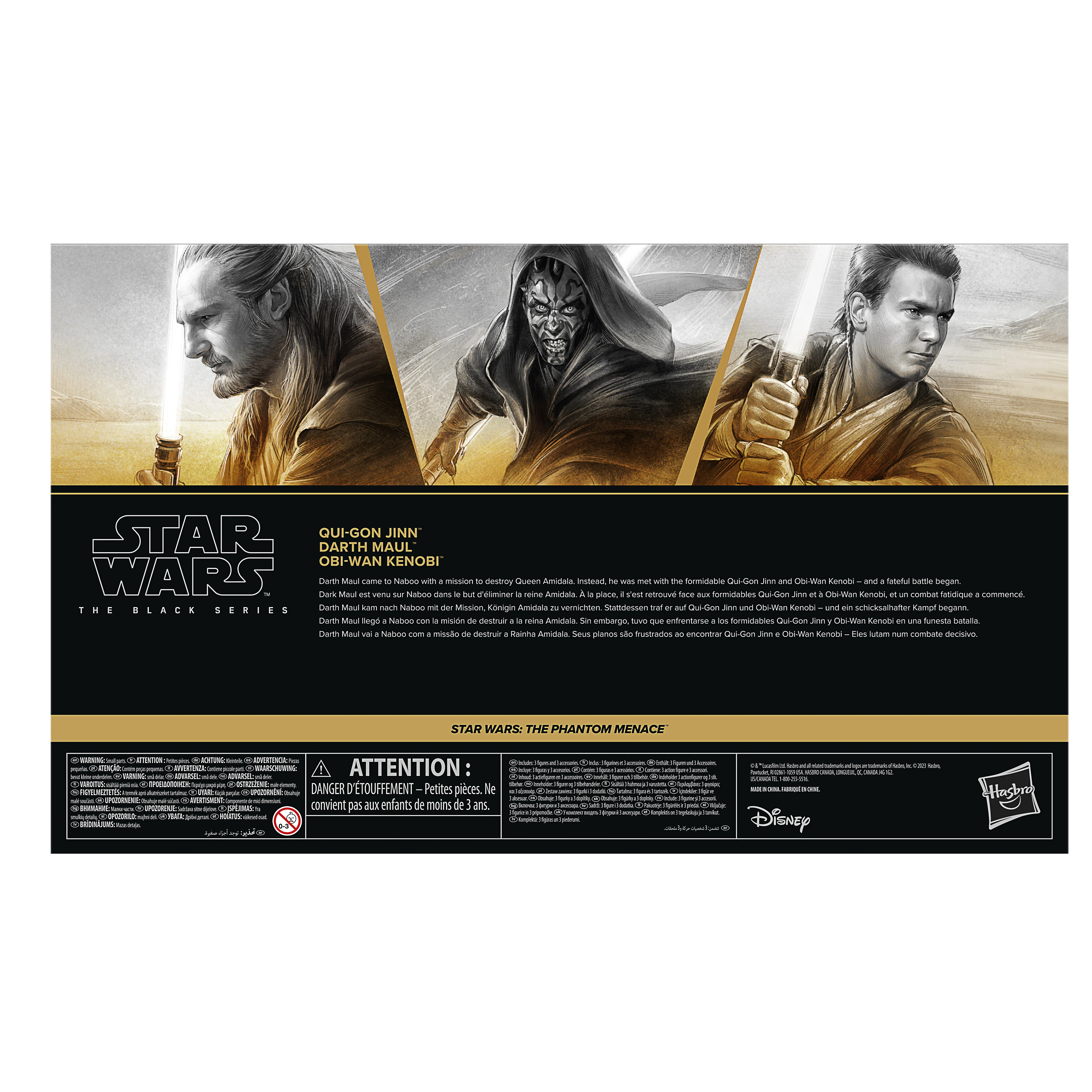 Star Wars Black Series (The Phantom Menace) Duel Of The Fates 3 Pack - Darth Maul, Obi-Wan & Qui Gon - Image 6