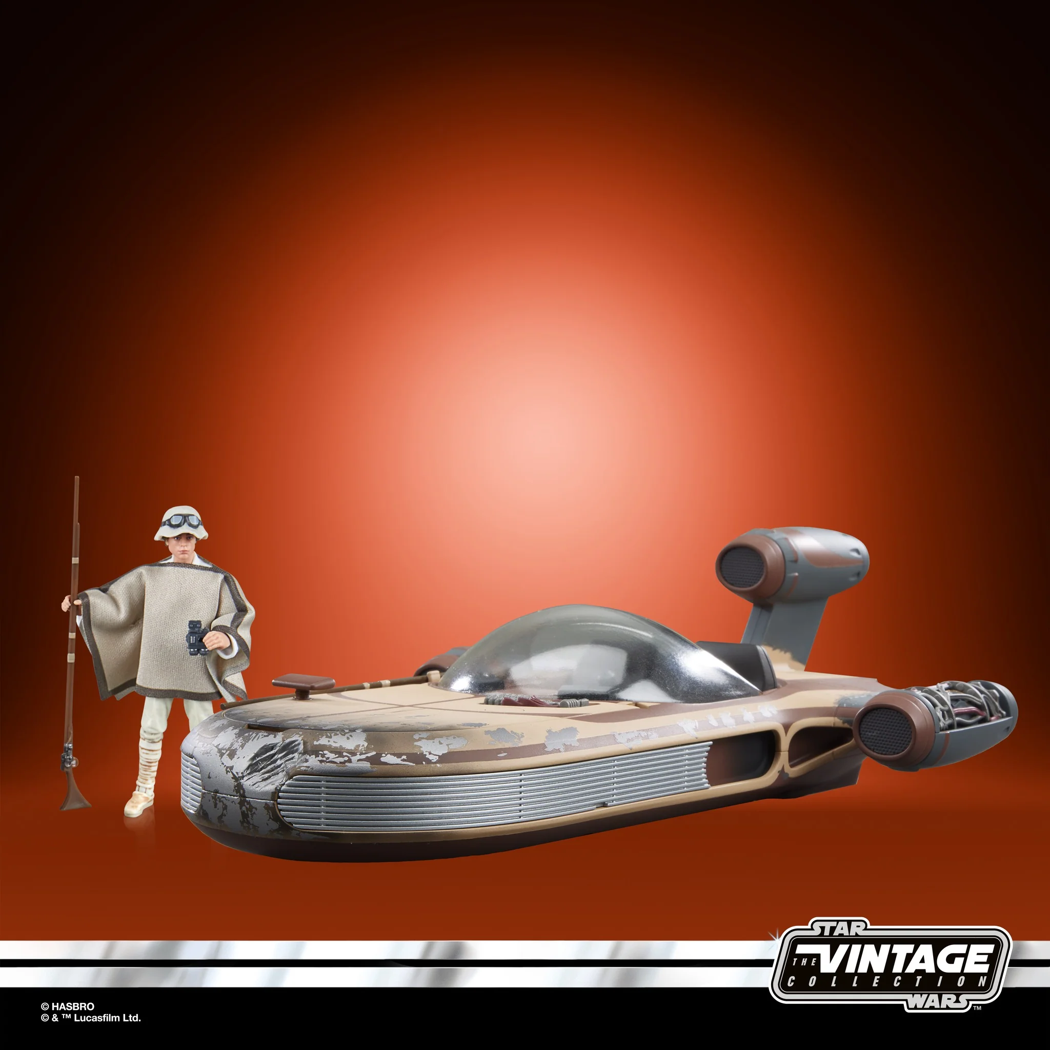 Star Wars Vintage Collection (New Hope) Landspeeder with Luke Skywalker (Tatooine) - Image 2
