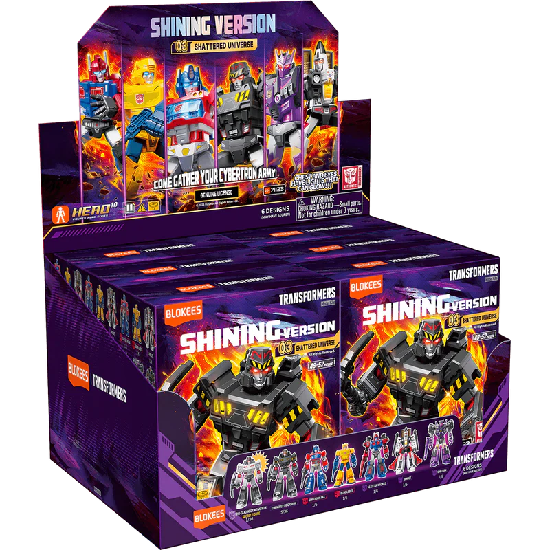 Transformers Blokees Shining Version 03 Shattered Universe SEALED BOX OF 6