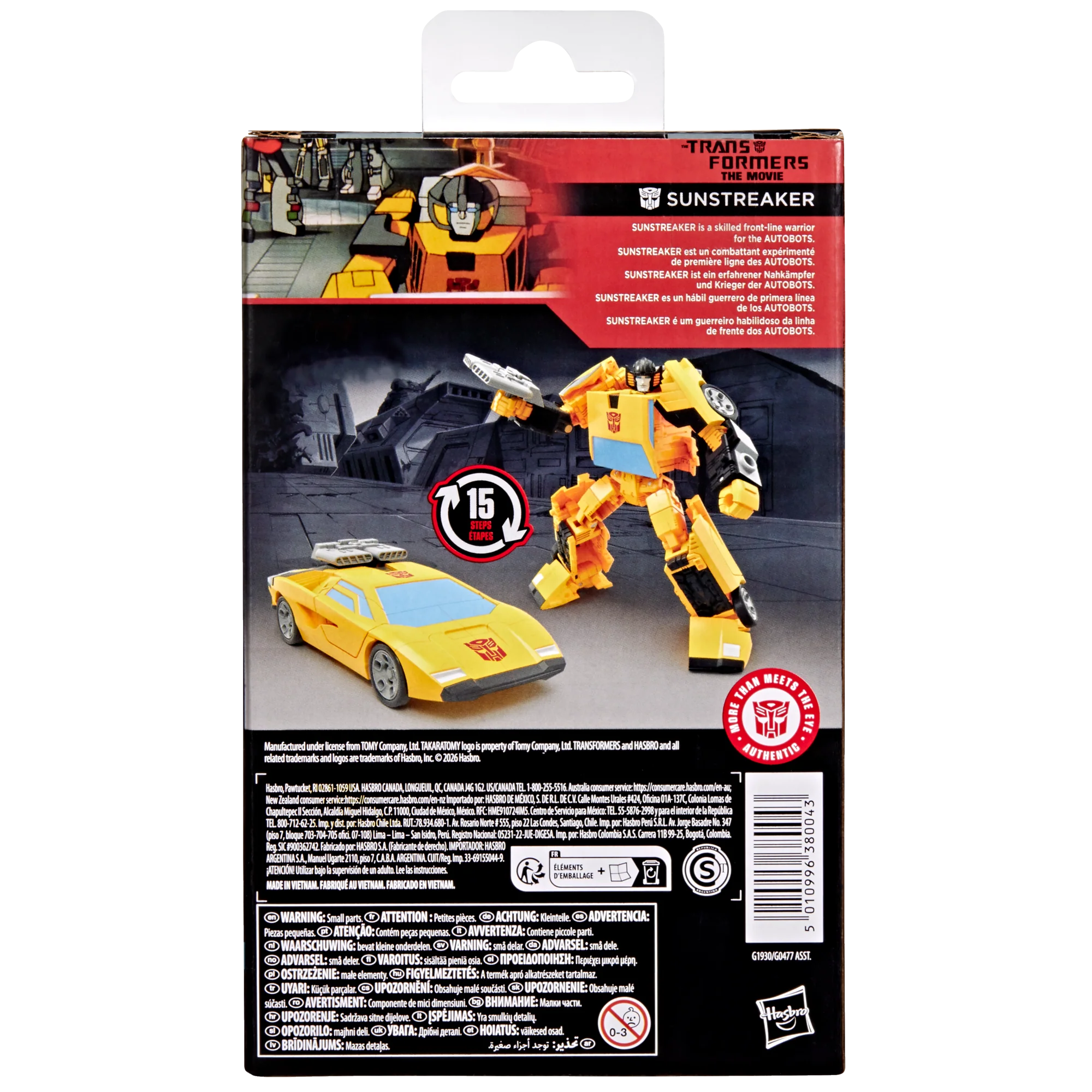 PRE-ORDER Transformers Studio Series (86 Movie) Deluxe Sunstreaker - Image 3
