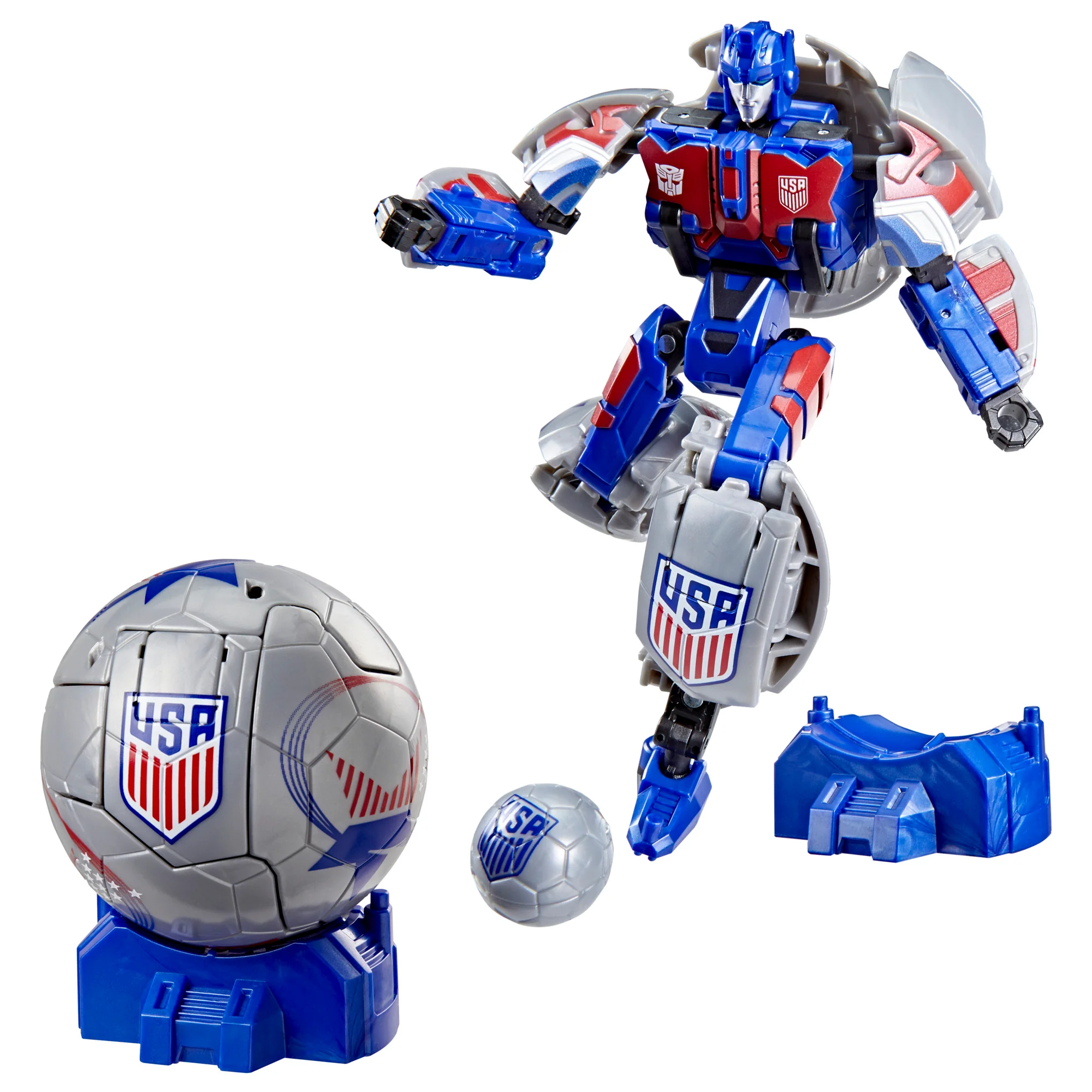 PRE-ORDER Transformers X U.S.A. Soccer Team Breakaway - Image 2