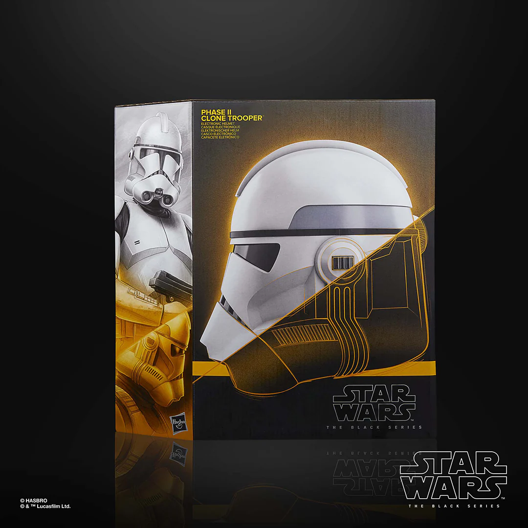 Star Wars Black Series Premium Phase II Clone Trooper Electronic Helmet - Image 5