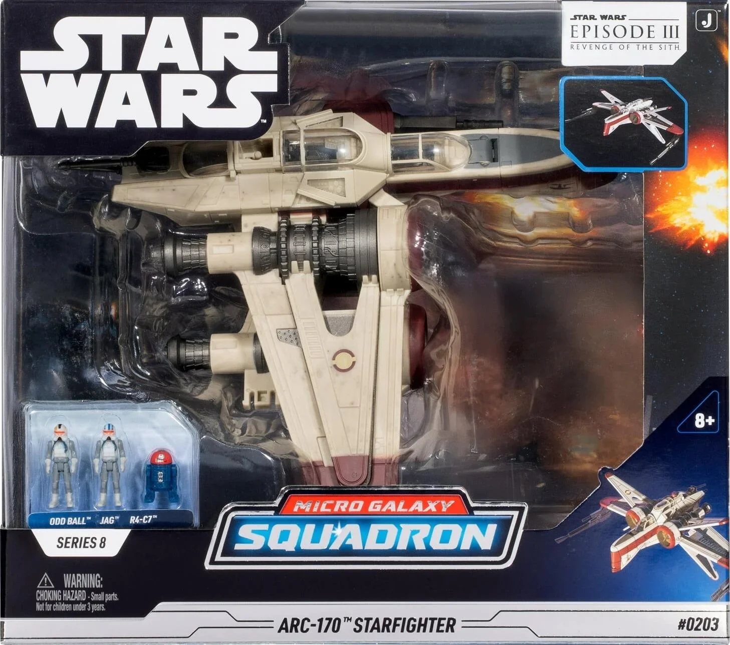 Star Wars Micro Galaxy ARC-170 Starfighter