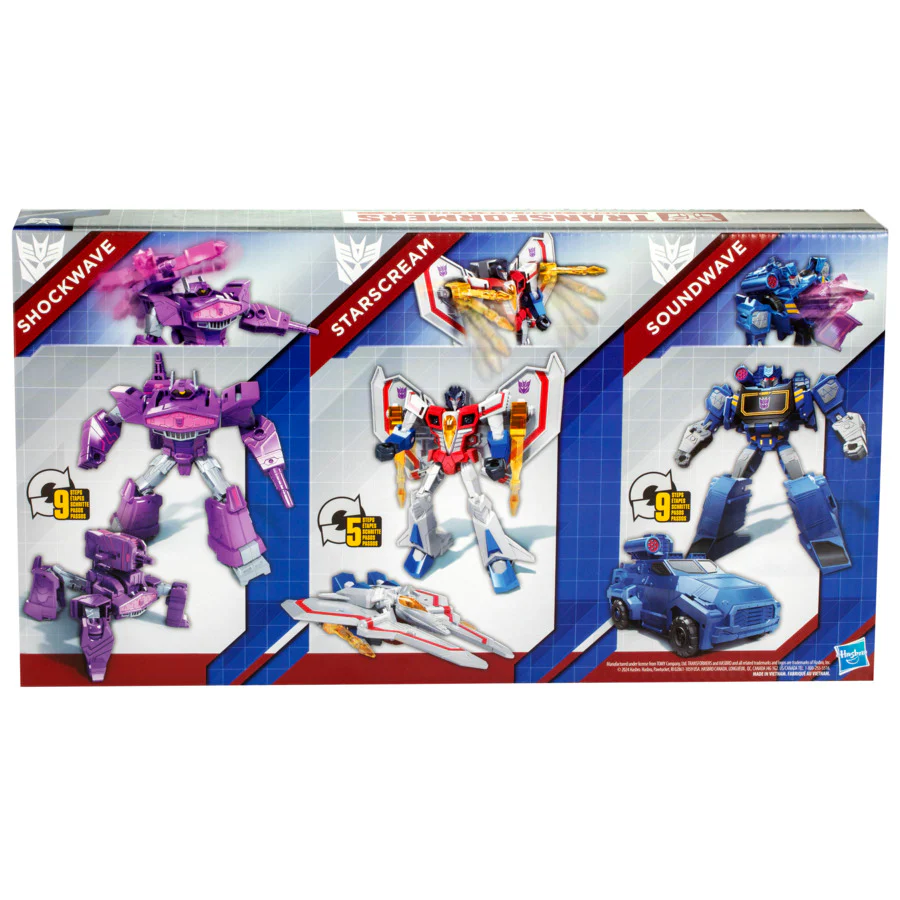 Transformers Decepticon Commander 3 Pack - Shockwave, Starscream & Soundwave - Image 3