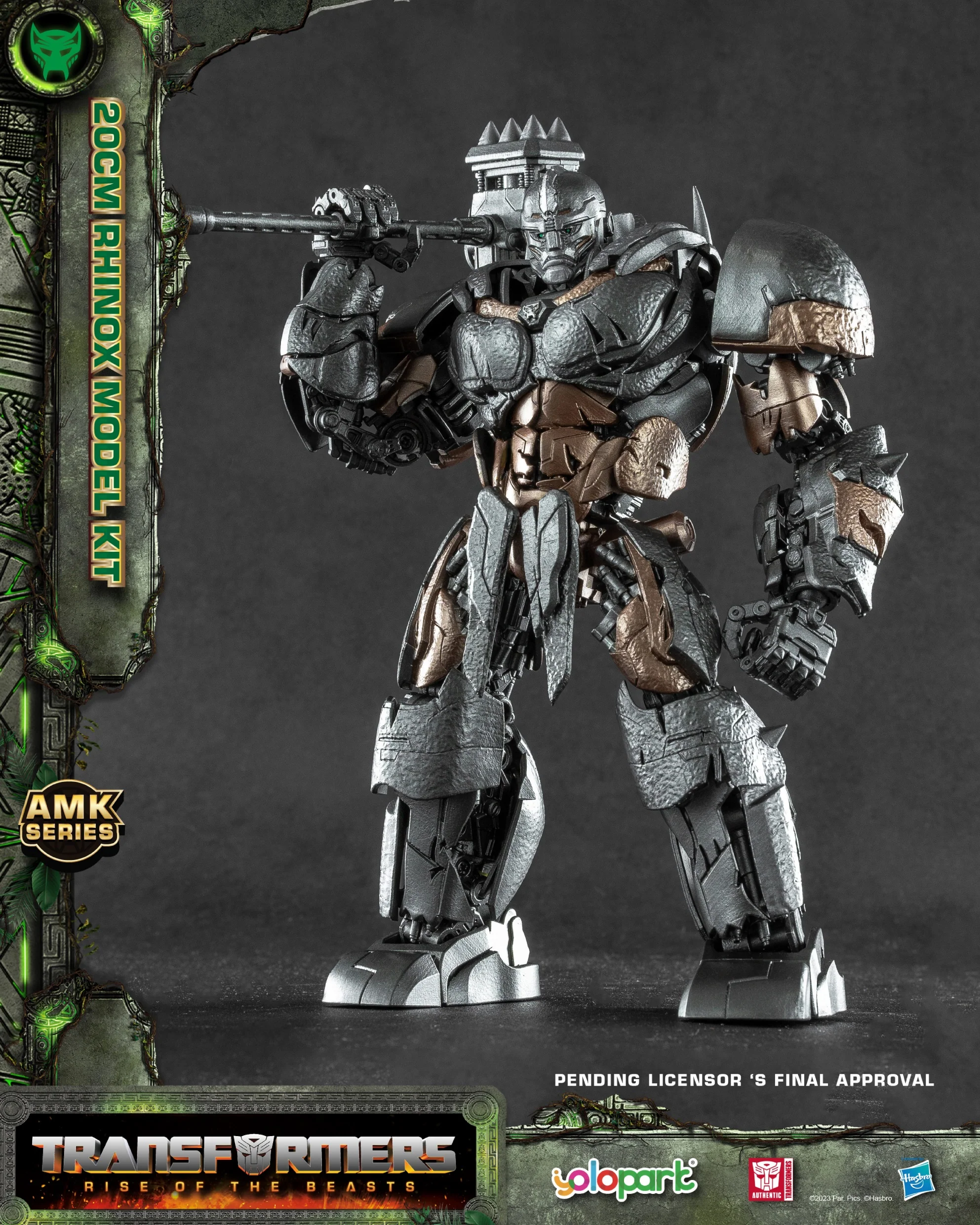 Transformers Rise Of The Beasts Yolopark 20cm Model Kit - Rhinox