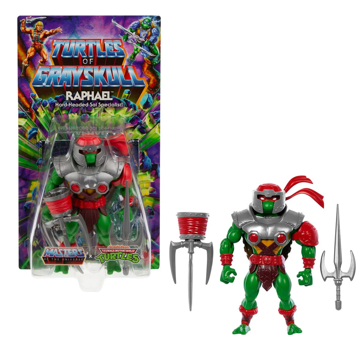 Turtles of Grayskull Wave 2 Set of 4 - Ram Man, Beast Man, Shredder & Raphael - Image 5