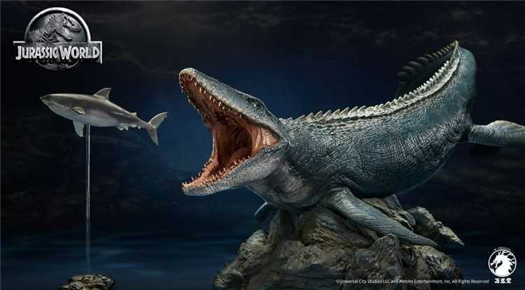W-Dragon 1/35 Scale Jurassic World Mosasaurus PVC Statue - Image 3